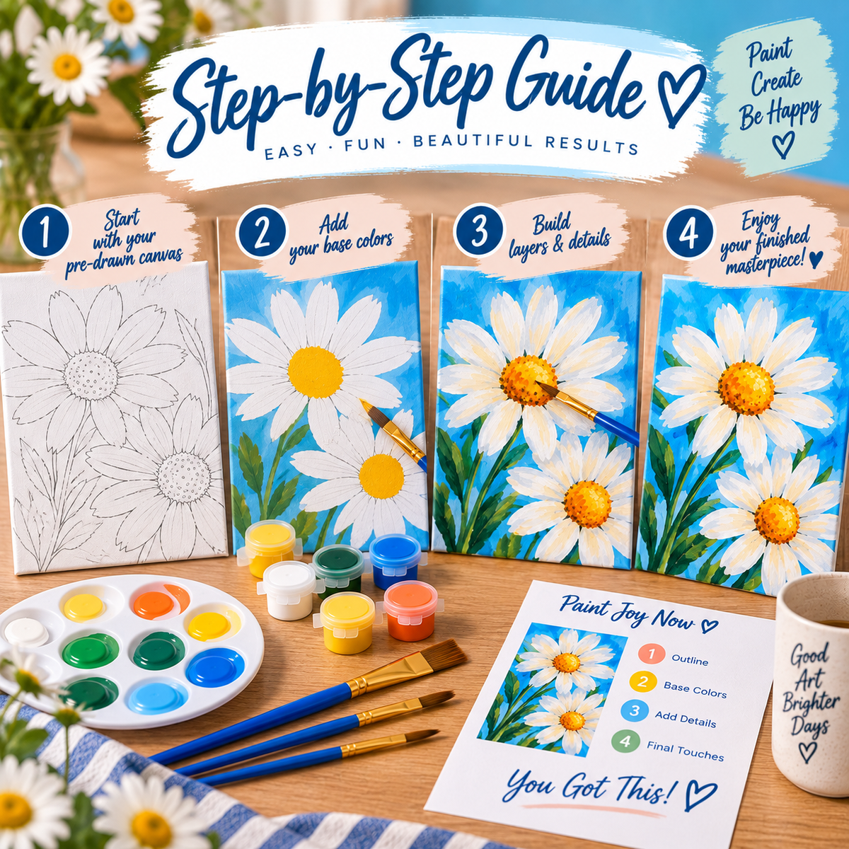 Blue Sky Daisies
