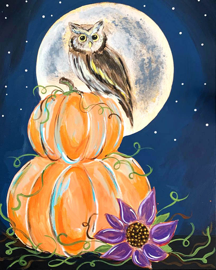 Hootiful Harvest Pumpkin