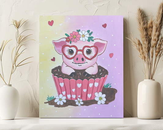 Valentines cute Piglet