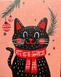 Black Cat-winter theme