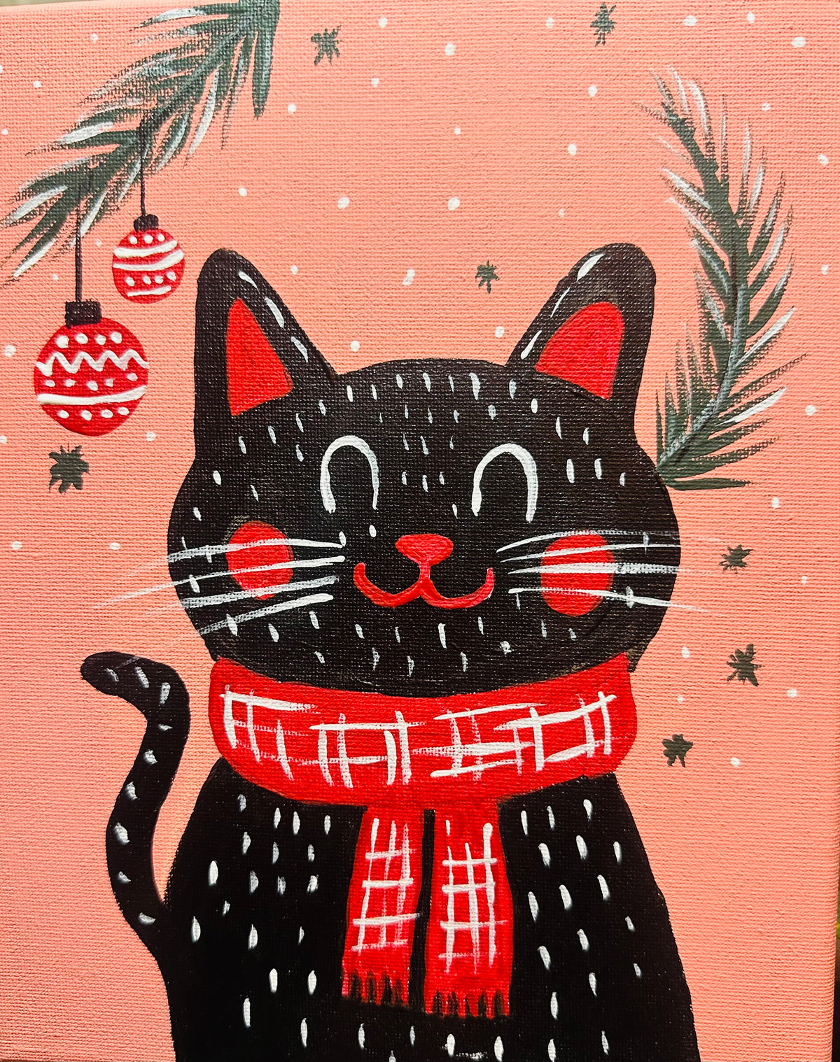 Black Cat-winter theme