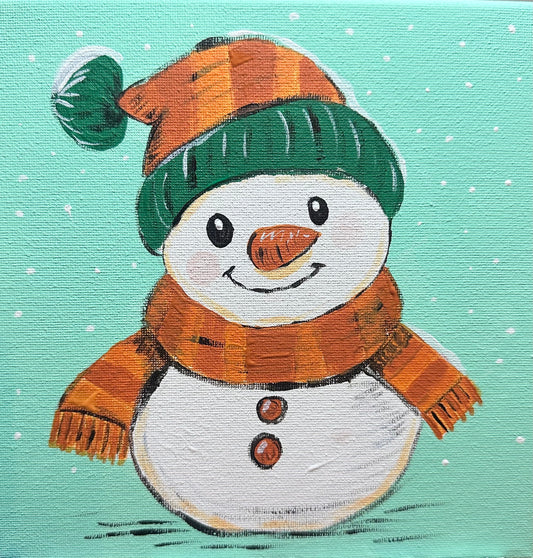 Cute Snowman with carrot nose
